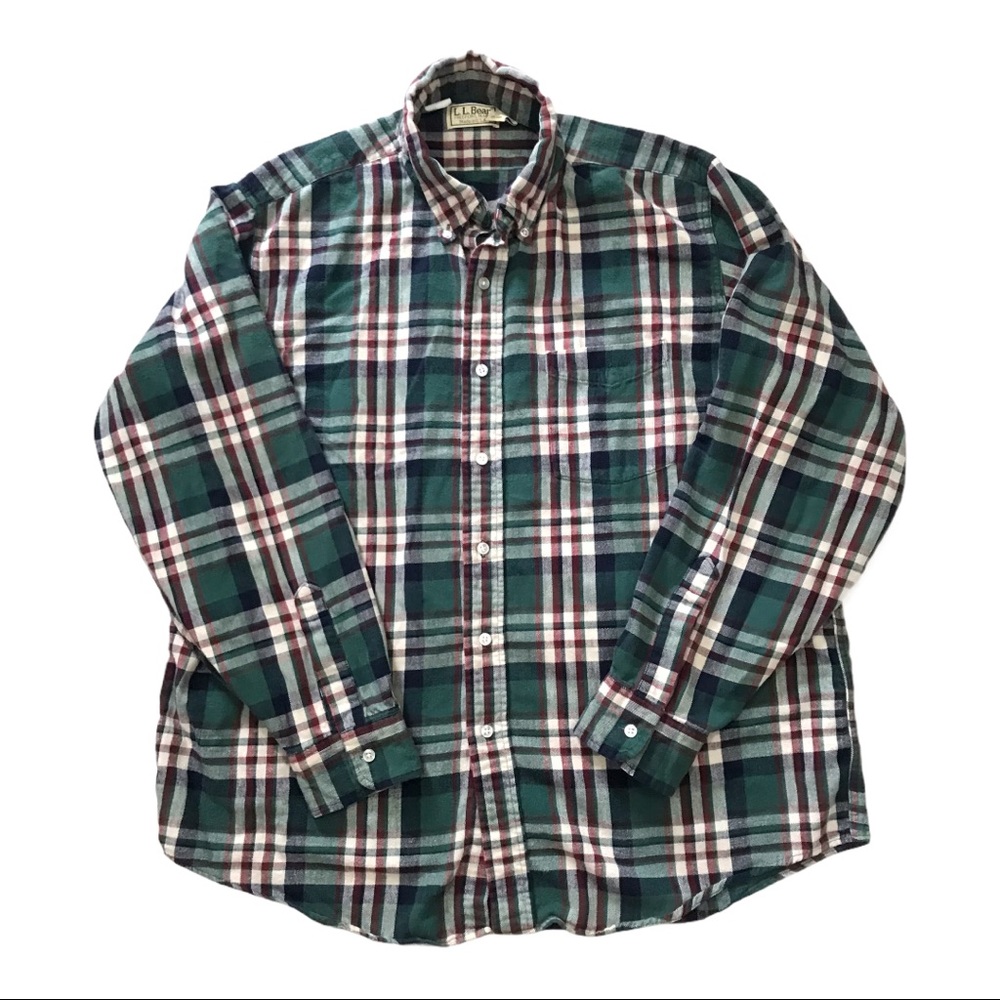 Bundle 2 Vintage LL Bean Broken In Flannel Shirts - Picture 3 of 10